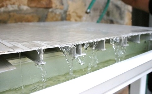 lame de terrasse en aluminium  extrud