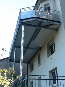 Balcon préfabriqués en alumiinum